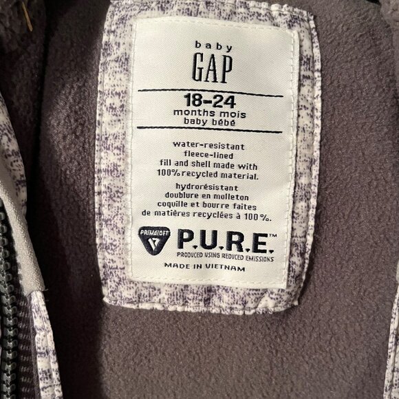 GAP Kids Gray Puffer Jacket - Picture 3 of 4